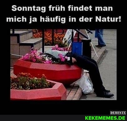 Sonntag früh findet man mich ja häufig in der Natur!