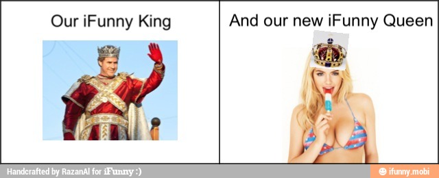 Our iFunny King And our new iFunny Queen
Red