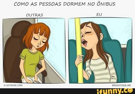 COMO AS PESSOAS DORMEM NO ÔNIBUS