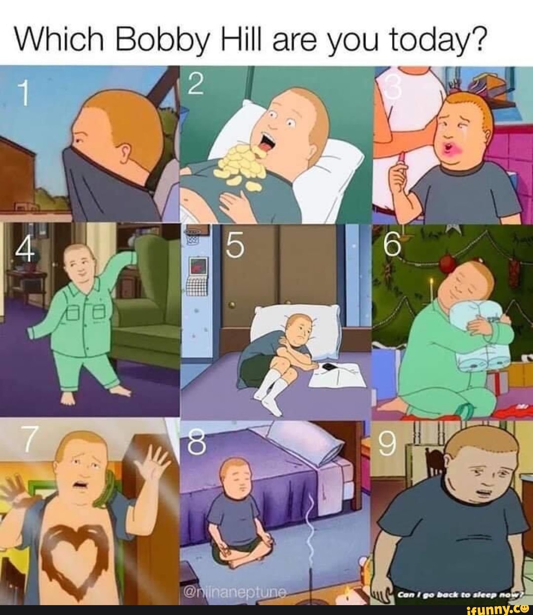 Which Bobby Hill are you today? 