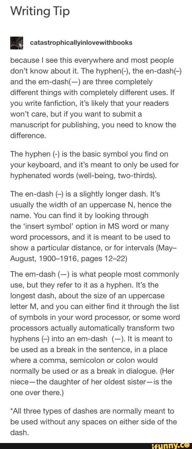 Writing Tip I because I see this everywhere and most