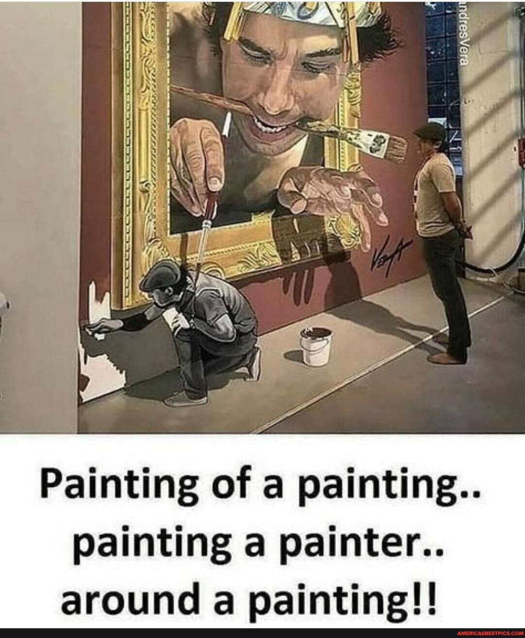 We
Painting of a painting..
painting a painter..
around a painting!!