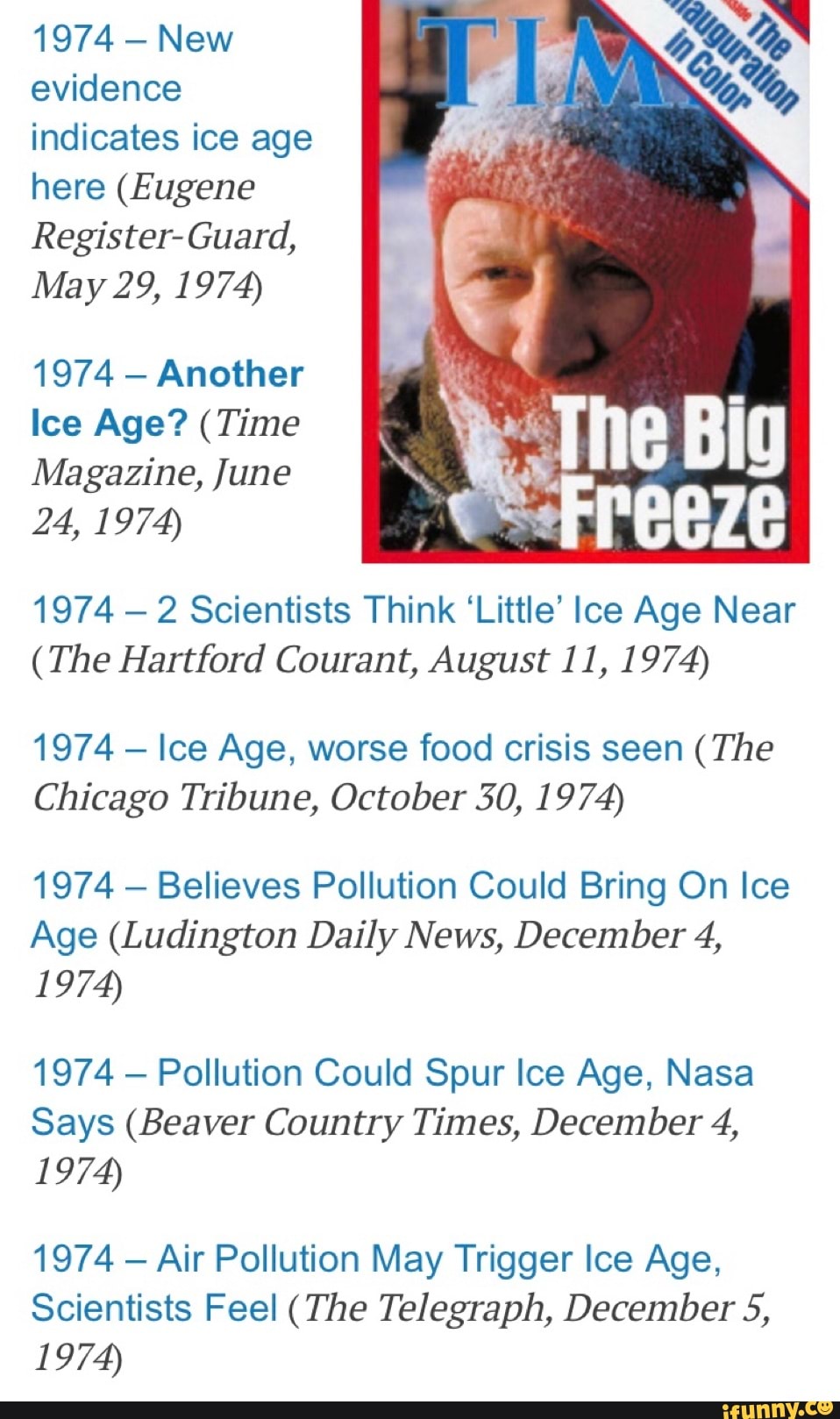 1974 New evidence indicates ice age here (Eugene RegisterGuard, May 29