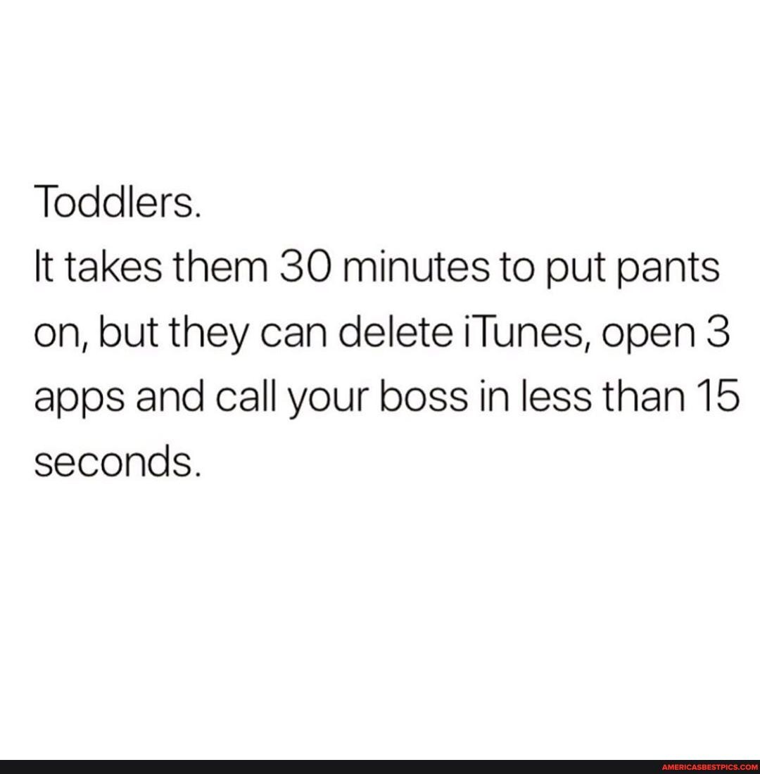 Toddlers.
It takes them 30 minutes to put pants on, but they can delete iTunes, open 3 apps and call your boss in less than 15 seconds.