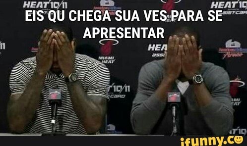 EIS'QU CHEGA'SUA VES;PARA SE"
A APRESENTAR