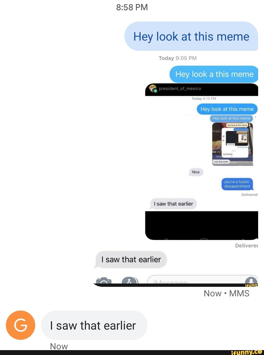 Hey Look At This Meme I Saw That Earlier I Saw That Earlier Isaw That Earlier Ifunny