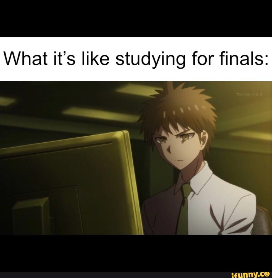 What it's like studying for finals: