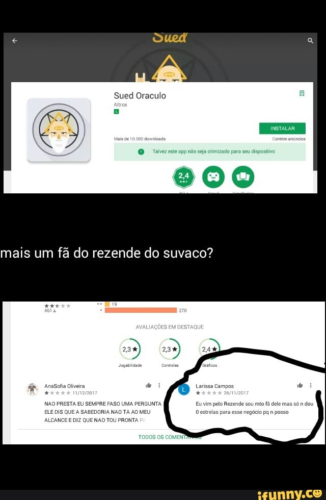 mais um fã do rezende do suvaco?