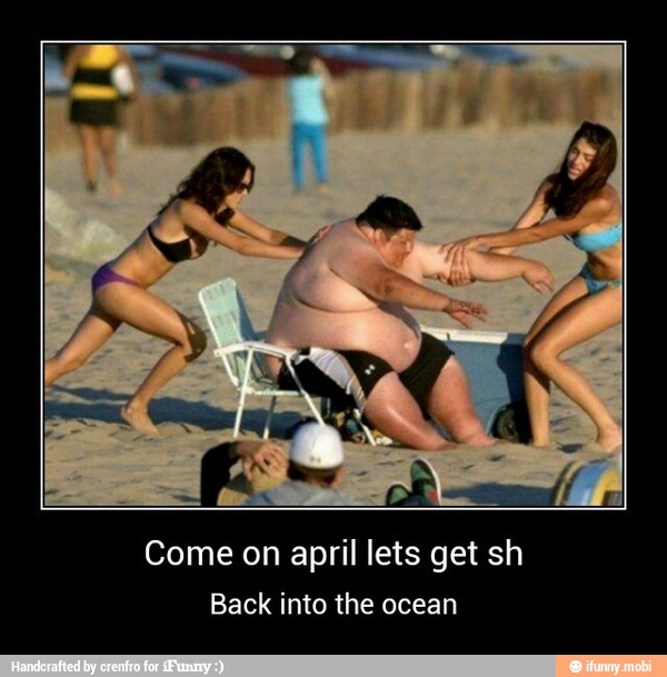 Come on april lets get sh
Back into the ocean - Come on april lets get sh
Back into the ocean
