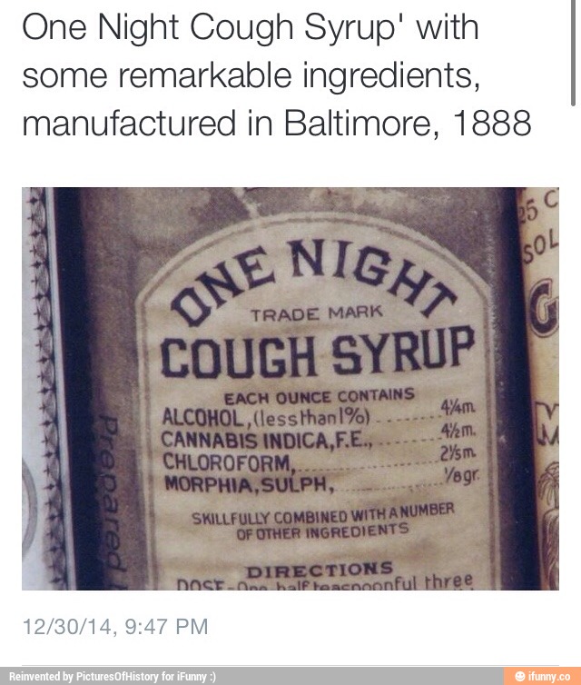 One Night Cough Syrup' With some remarkable ingredients, manufactured