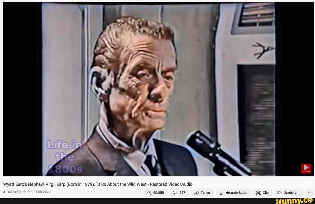 Is Wyatt Earp's Nephew, Virgil Earp (Born in 1879), Talks About the