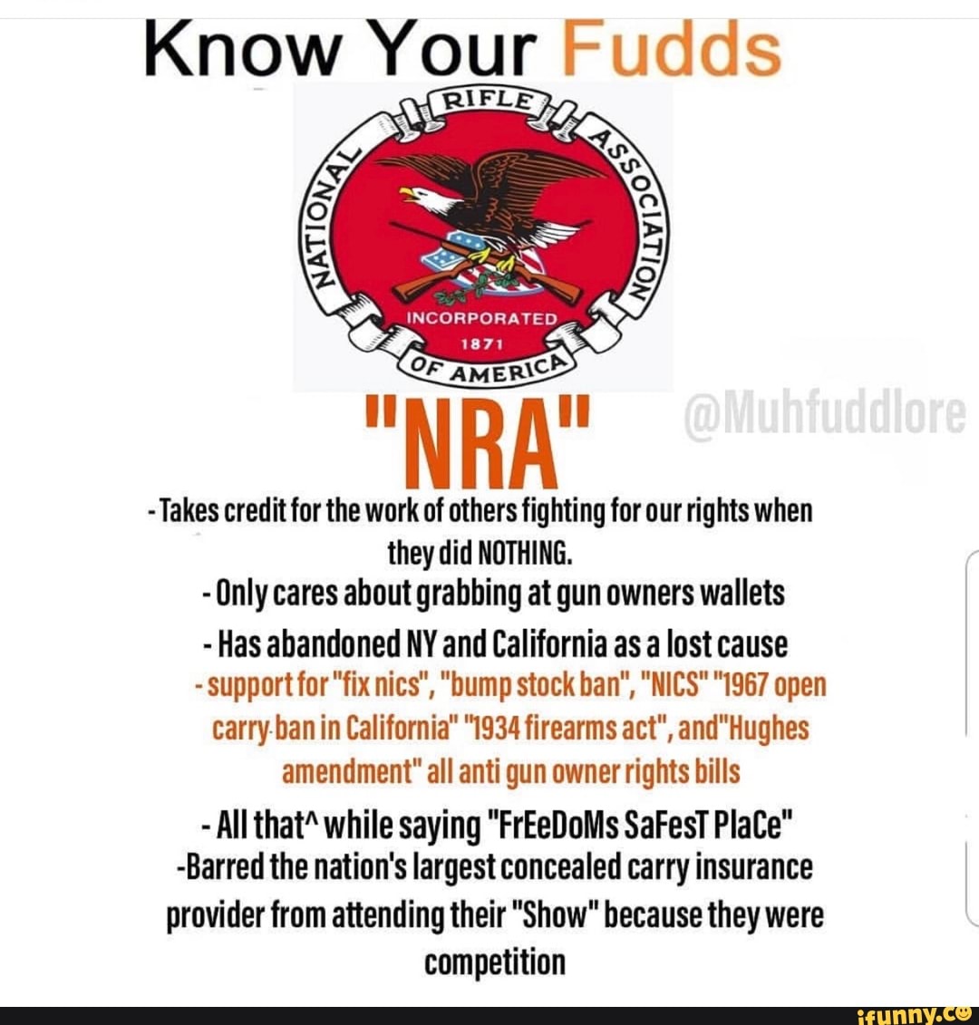 Know Your Fudds CRIFLE INCORPORATED 1871 - Takes Credit For The Work Of ...