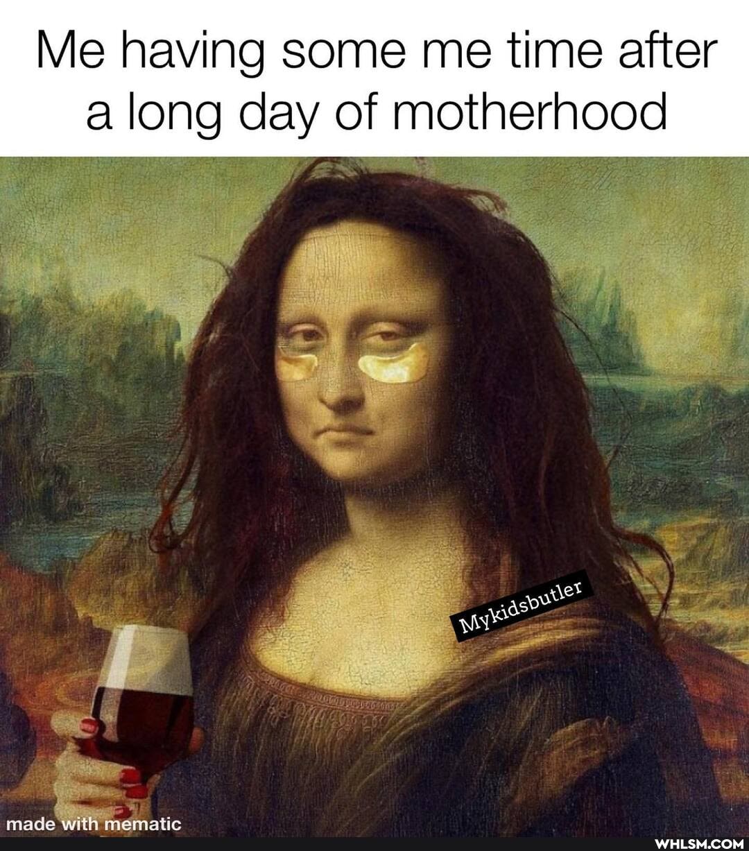 Me having some me time after along day of motherhood
