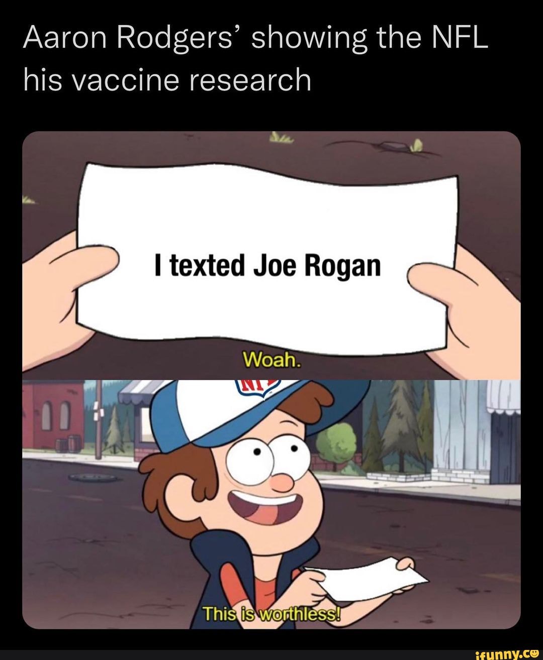 Aaron Rodgers&#39; showing the NFL his vaccine research texted Joe Rogan CA - )