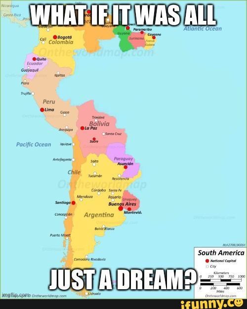 Bolivia
Pacific Ocean
Argentina
South America uth Ameri
HUSTADREAM