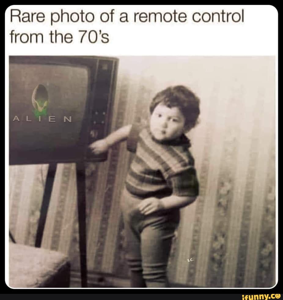 Rare photo of a remote control from the 70's iFunny