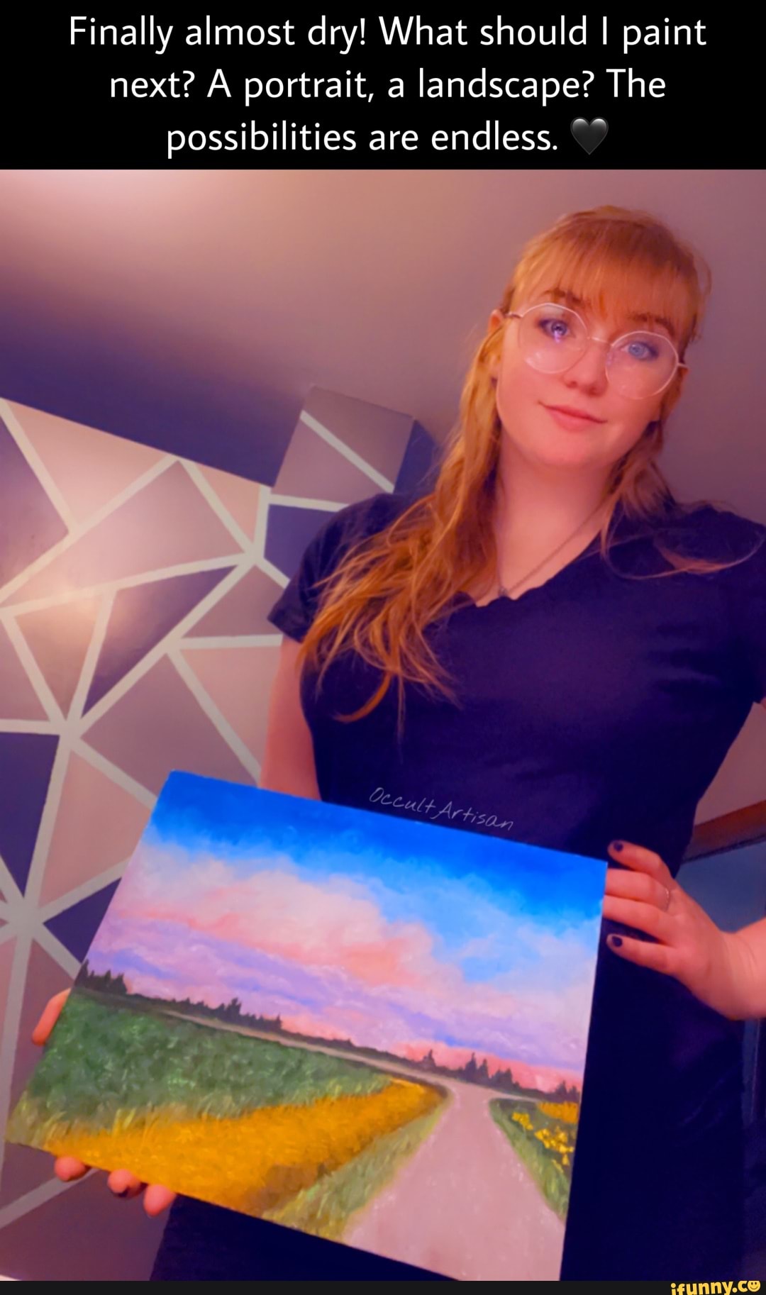 Finally almost dry! What should I paint next? A portrait, a landscape