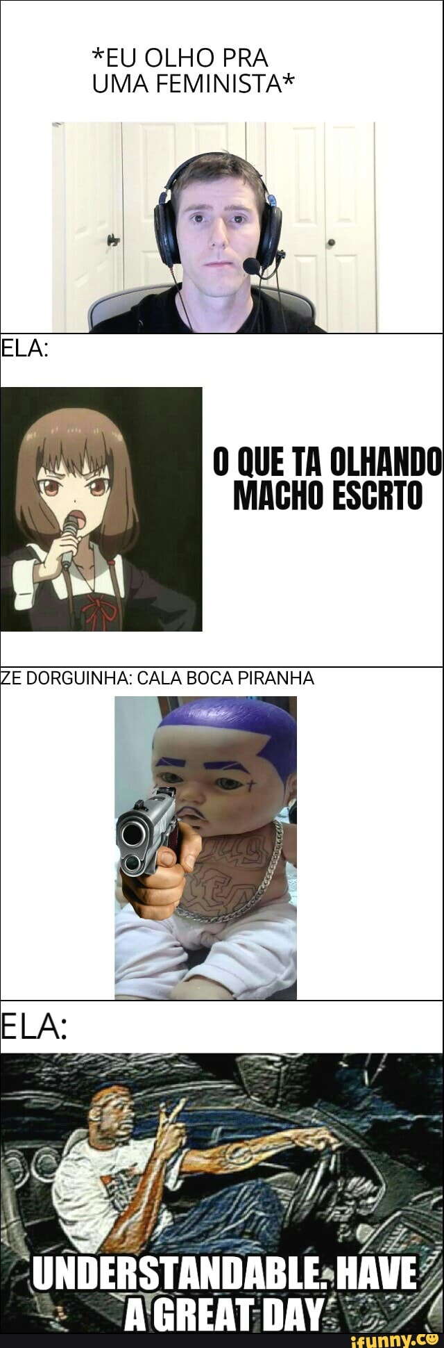 *EU OLHO PRA
UMA FEMINISTA*
O QUE TA OLHANDO
MACHO ESCRTO