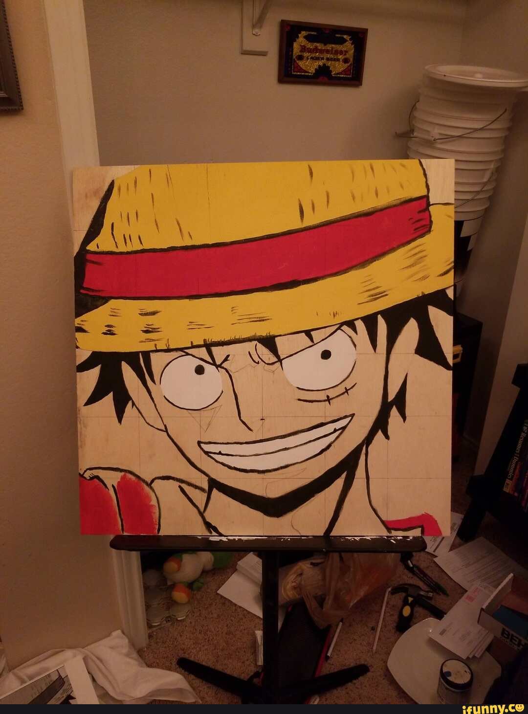 anime, minimalist, luffy, onepiece, dickstar