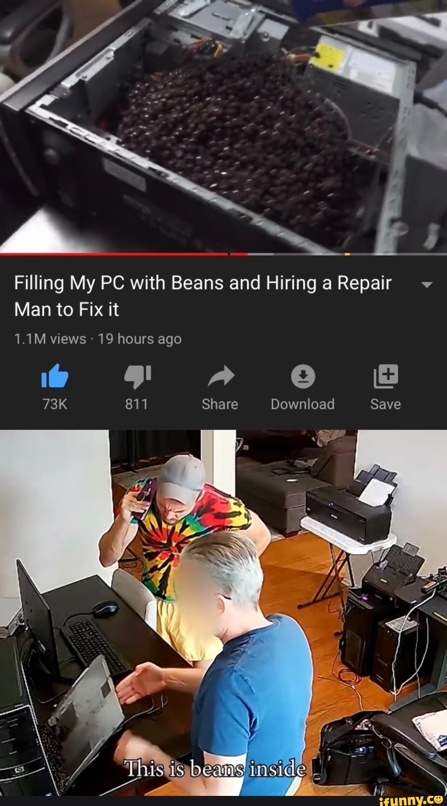 Filling My PC with Beans and Hiring a Repair
Man to Fix it