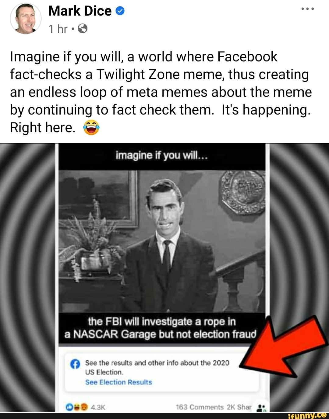 The Twilight Zone Meme Dimension, image size:1080x1372