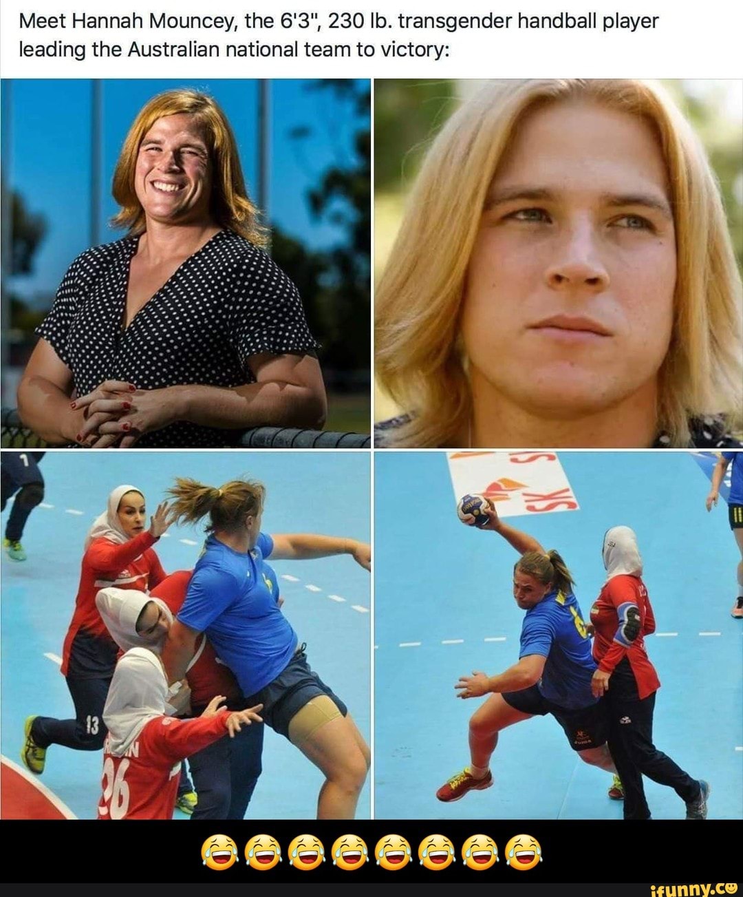 Meet Hannah Mouncey, the 6'3", 230 lb. transgender ...