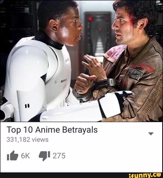 10 ten anime betrayals