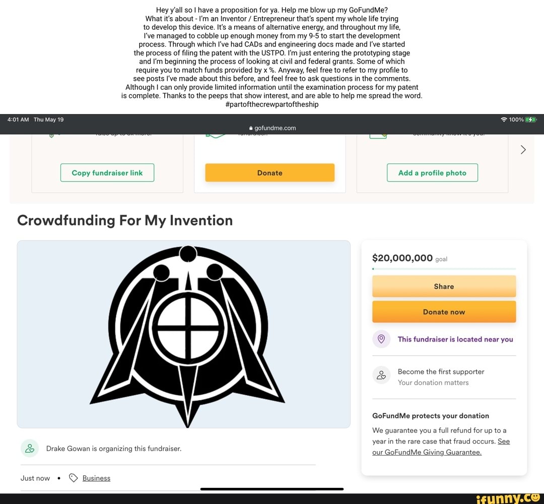 Hey Y all So I Have A Proposition For Ya Help Me Blow Up My GoFundMe hey-y-all-so-i-have-a-proposition-for-ya-help-me-blow-up-my-gofundme
