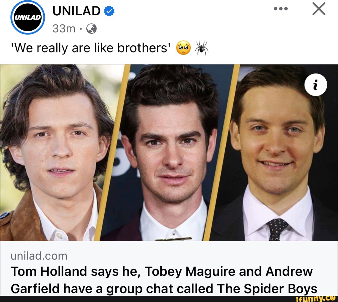 Tom Holland, Tobey Maguire, Andrew Garfield Have 'Spider-Boys