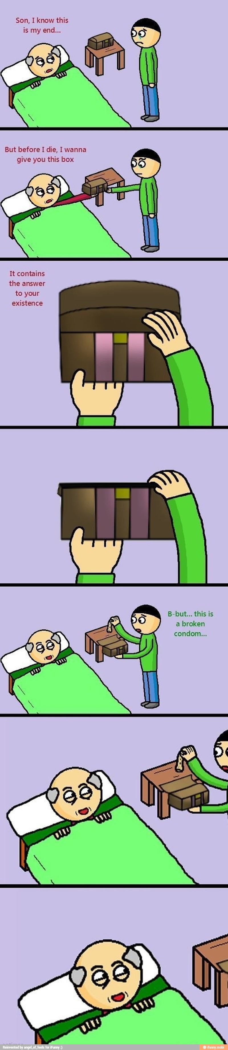 But before I die, I wanna
give you this box vo
a
