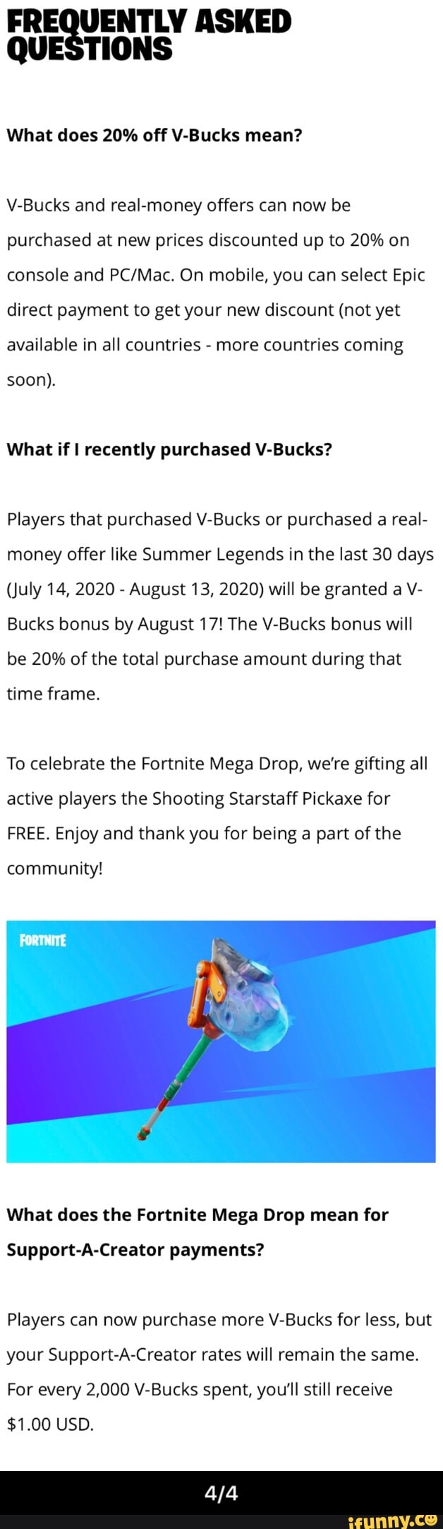 Fortnite V-Bucks prices increase today in some countries