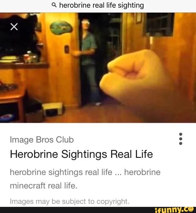 Herobrine Face In Real Life