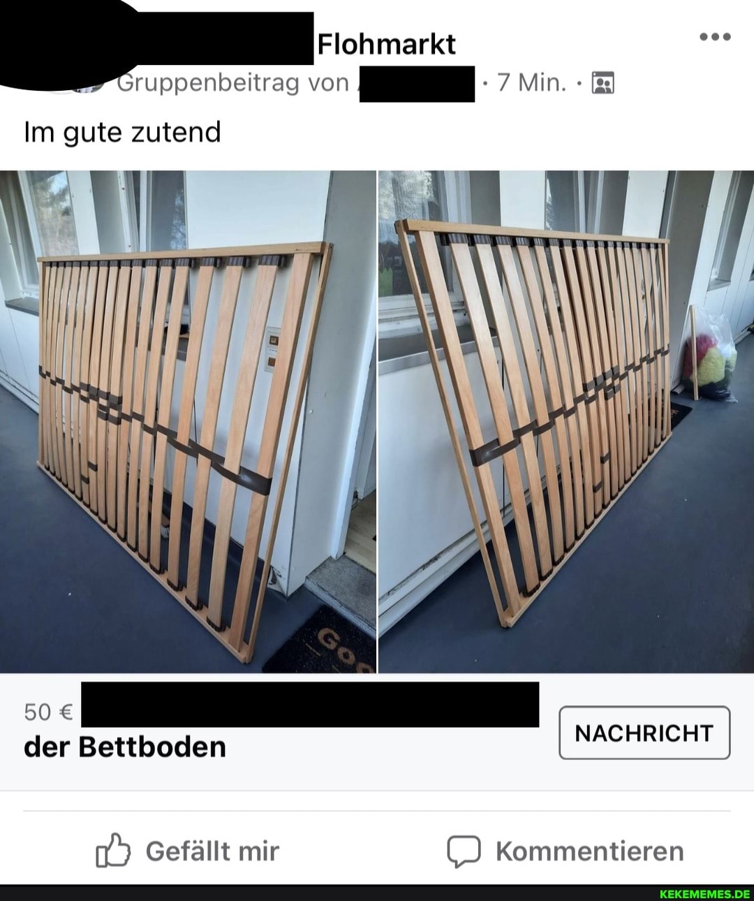 Im gute zutend
der Bettboden