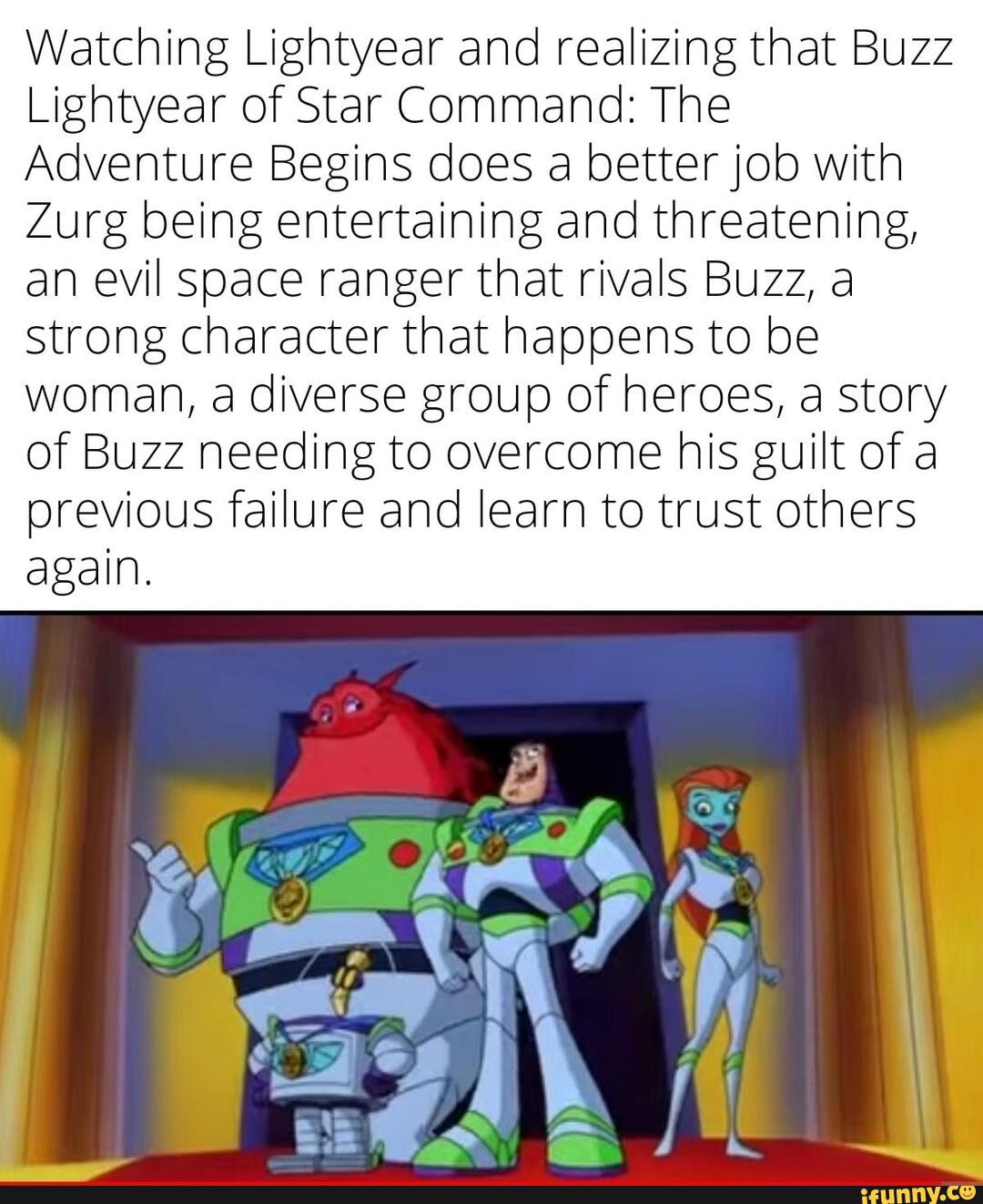 Watching Lightyear and realizing that Buzz Lightyear of Star Command