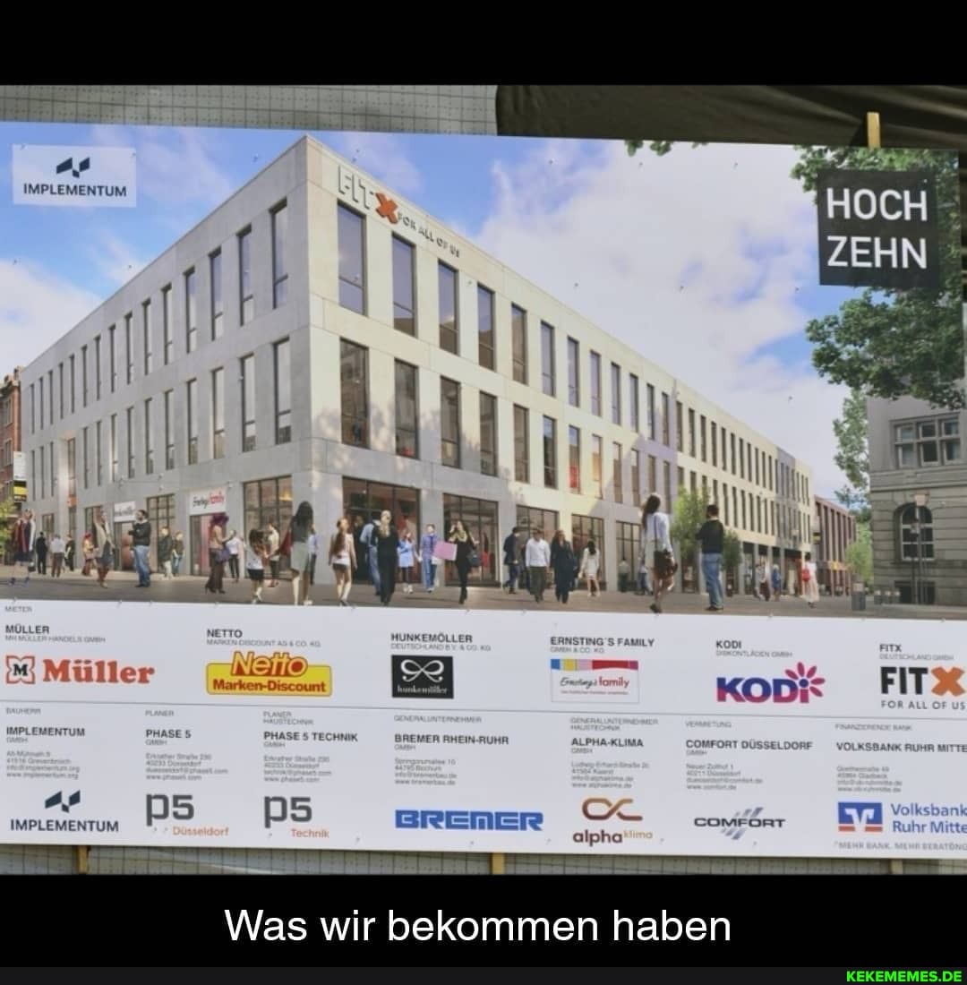 IMPLEMENTUM
alpha
Müller
Was wir bekommen haben