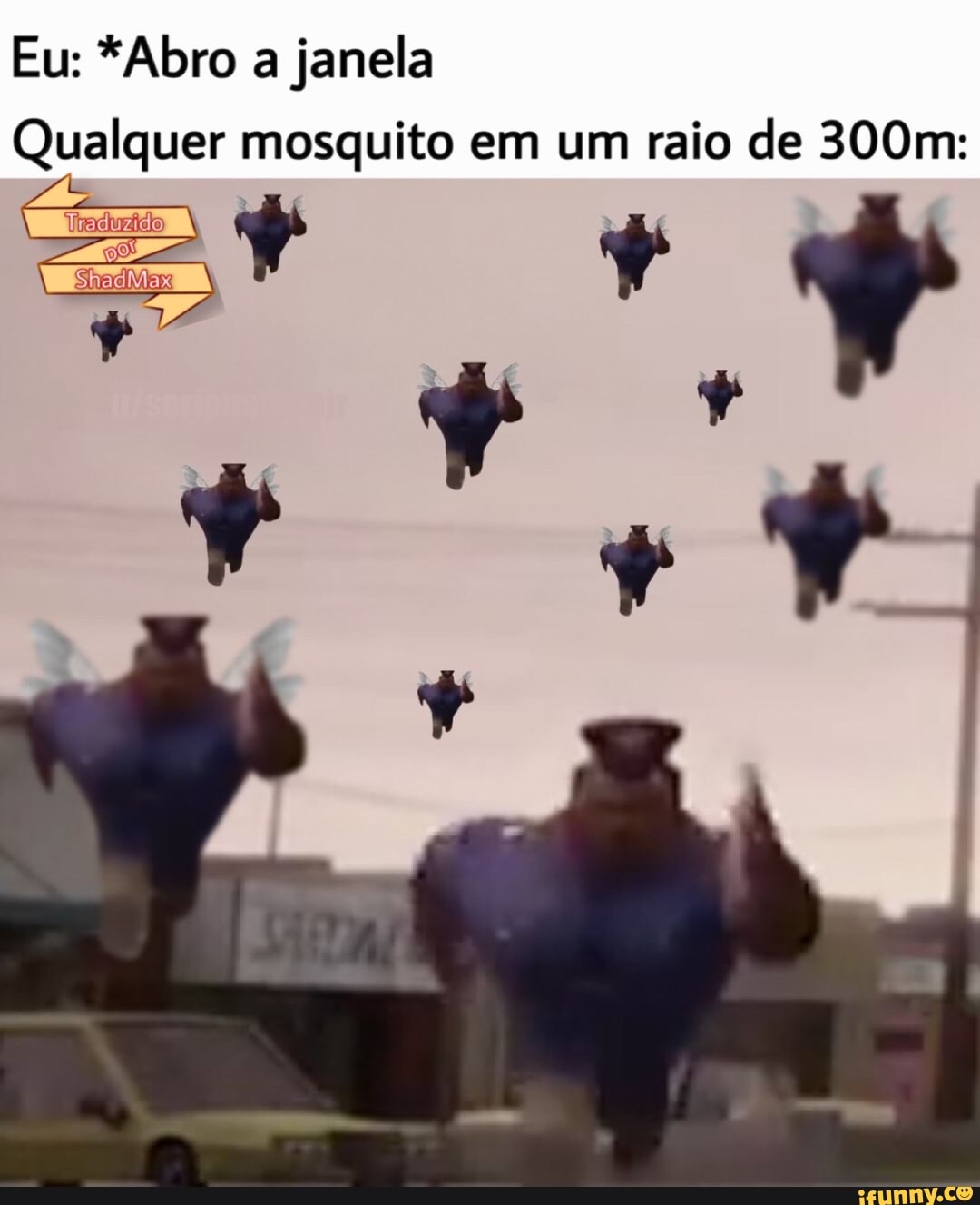 Sra mosquito em um raio de 300m: