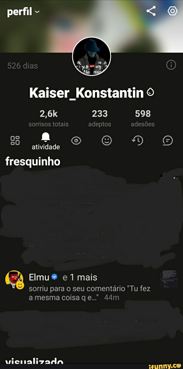 perfil
526 dias
Kaiser Konstantin
2,6k 233 598 sorrisos totais adeptos adesões atividade fresquinho
ElmuS e 1 mais sorriu para o seu comentário "Tu fez a mesma coisa ge."