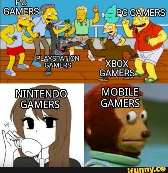 GAVIERS GAMERS
OR b,
PLAYSTATION
MOBILE GAMERS