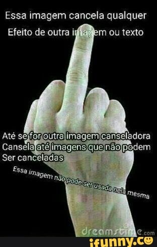 Essa imagem cancela qualquer