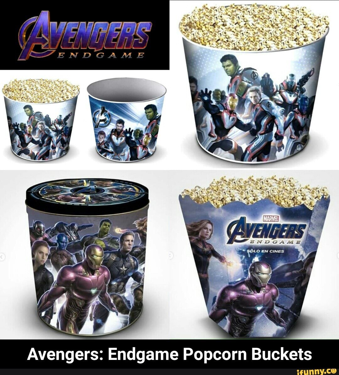 Avengers Endgame Popcorn Buckets Avengers Endgame Popcorn Buckets iFunny