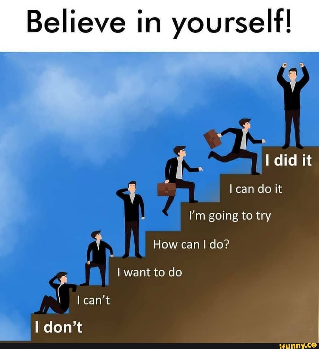 IE LO yourself!
i
I can do it
I'm going to try
I want to do