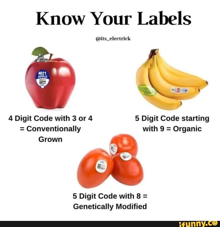 Know Your Labels 4 Digit Code with 3 or 4 5 Digit Code starting ...