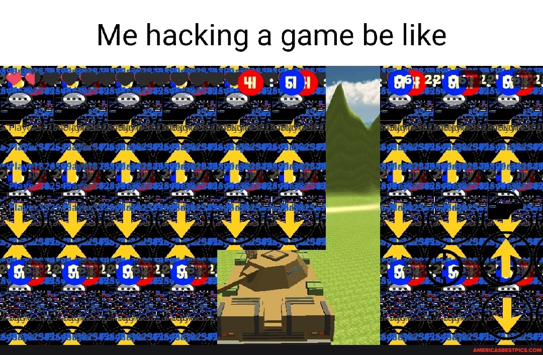 Me hacking a game be like