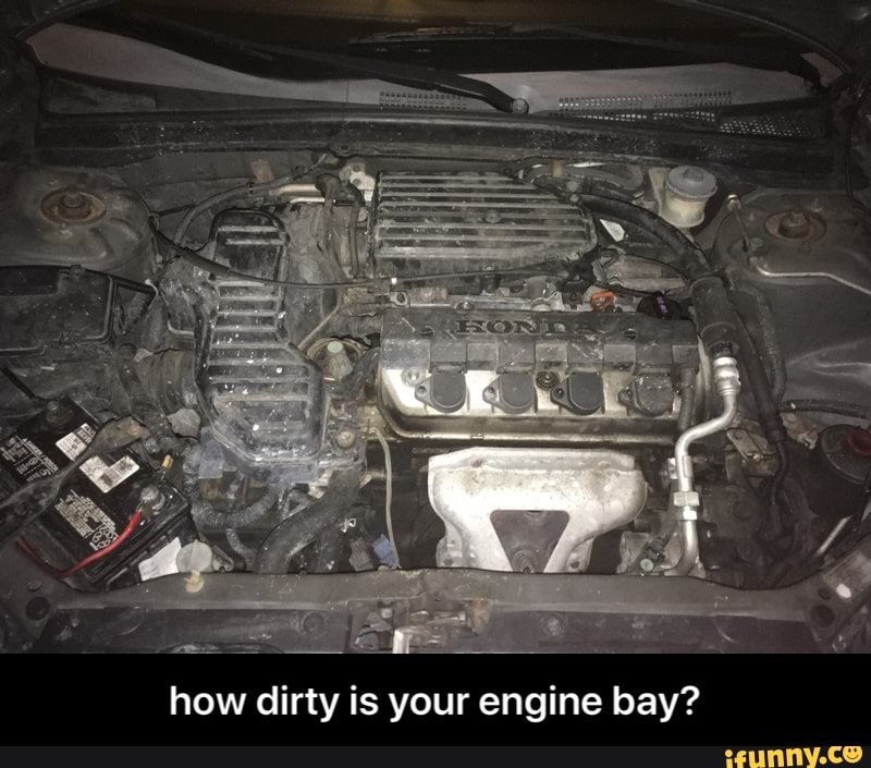 How dirty is your engine bay? - how dirty is your engine bay? - iFunny