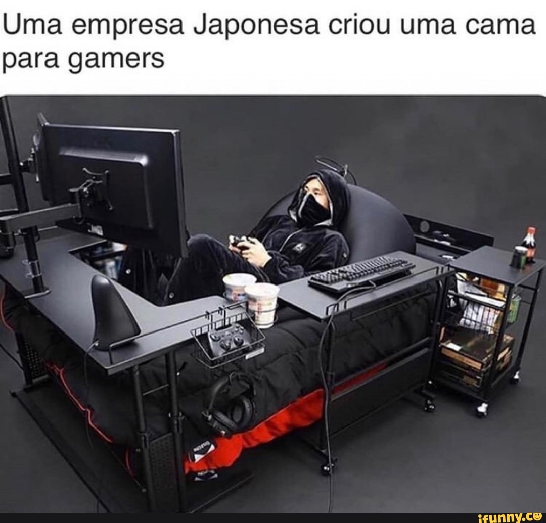Uma empresa Japonesa criou uma cama
para gamers