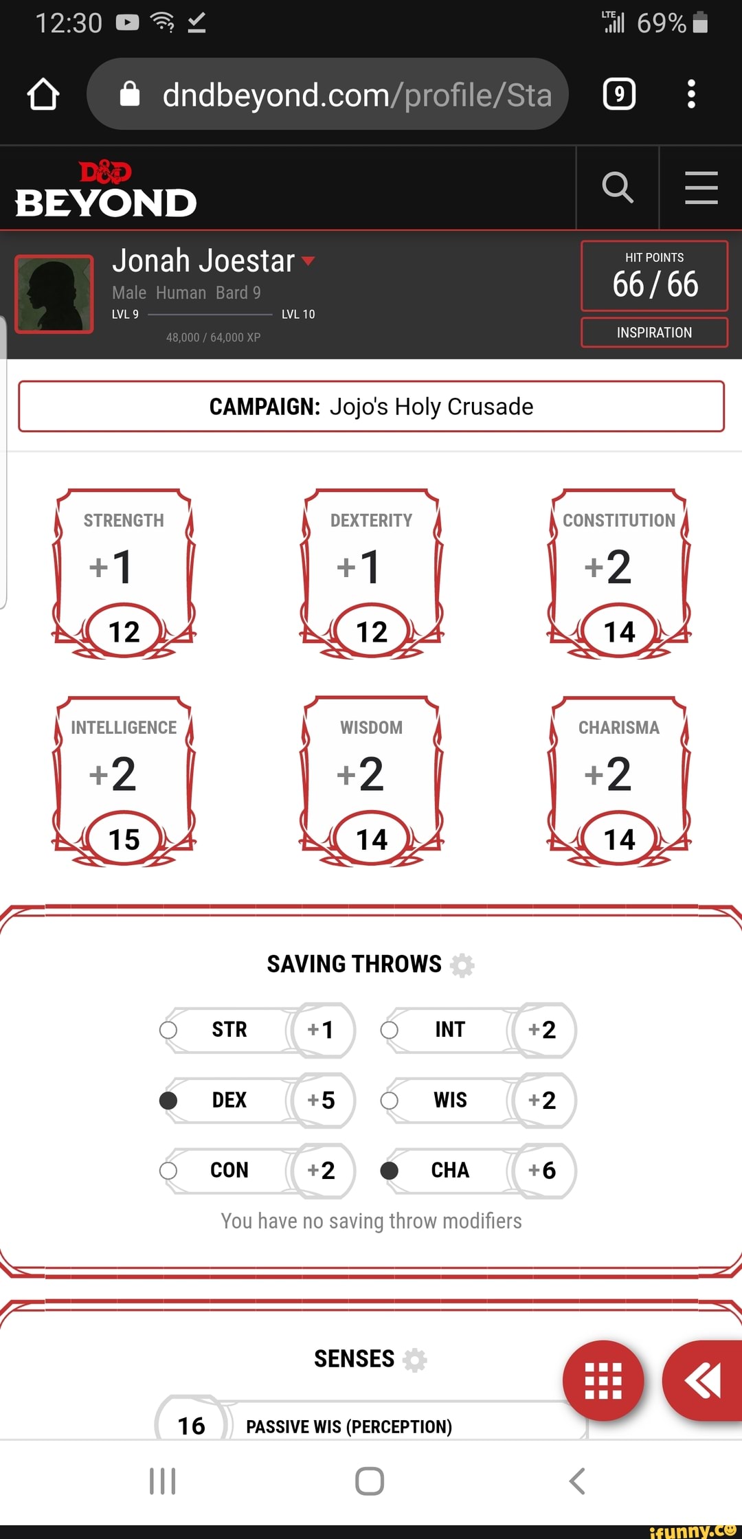 We made a jojo DnD campaign. BEYOND Jonah Joestar LVL9 CAMPAIGN Jojo's Holy Crusade HIT