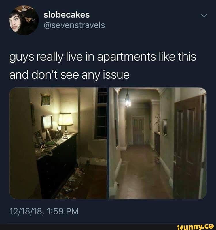 Guys really live in apartments like this and don't see any issue - iFunny