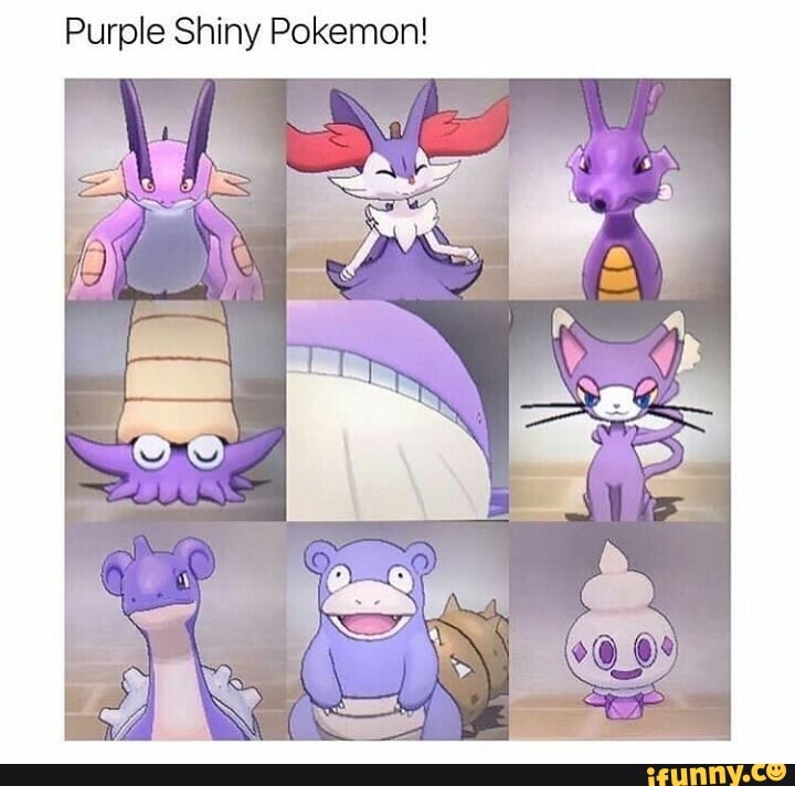 Purple Shiny Pokemon