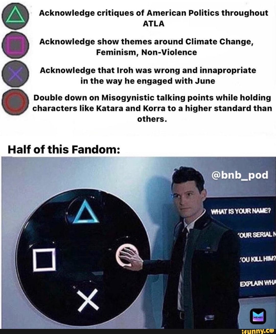 Acknowledge critiques of American Politics throughout ATLA Acknowledge ...