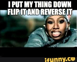PUT MY THING DOWN FLIP IT AND REWERSE - iFunny